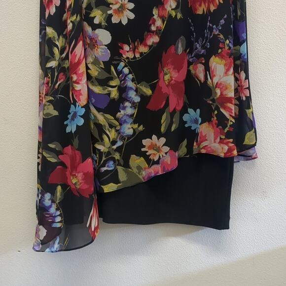 NWT SLNY Pink Asymmetrical Halter Cocktail Dress - Picture 5 of 7